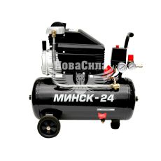 Компресор стаціонарний (Минськ-24) (1-но цил.) 2,0HP.- 1,5кВт.- 8атм.- 190л/хв.- 24л. (PT-0020)