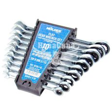 Набор ключей рожково-накидных с трещоткой (Molder Tools) 10шт. (8-19мм.) (MT56110)
