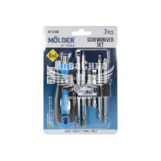 Викрутка (Molder Tools) -/+ 6в1 з насадками підс. (MT32306)