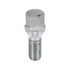 Болт колеса унів. 14x1,5x28 хром ключ 17 конус (Walline) (F 328)