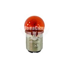 Лампочка 2-ох конт. черешня жовта 12V-18/5Вт P21/5W BAY15d (Solar) (упак.-10шт.) (1273)