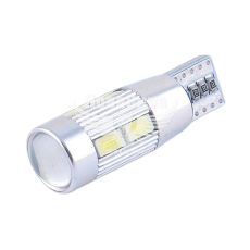 Лампочка без цоколя LED T10_W5W SMD біла 10-діодів 12V W2.1x9.5d CANbus (Solar) (к-т.-2шт.) (SL1348)