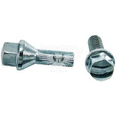 Болт колеса унів. 12x1,25x28 цинк ключ 17 конус (Walline) (F 297)