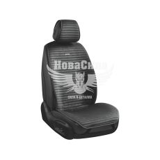 Накидки на сидіння (CarLife) преміум перед. Sport (к-т.-2шт.) чорні (SC10102)