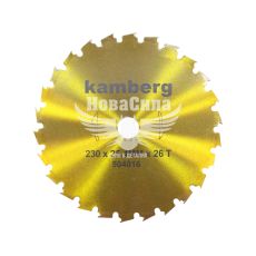 Ніж для тримера (Kamberg) під напильник 26Т 230мм. (504016)