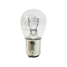 Лампочка 2-ох конт. груша біла 12V-21/4Вт P21/4W BAZ15d (Solar) (упак.-10шт.) (1253)