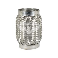 Гофра глушника 60х115мм. 3-х шарова Interlock, (Shikoo) (короткий фланець) (60х115 VW)