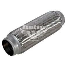 Гофра глушника 55х250мм. 2-х шарова (CarLine) (довгий фланець) (CL 55х250 /2)