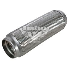 Гофра глушника 75х300мм. 3-х шарова (Walline) (довгий фланець) (WL 75х300)