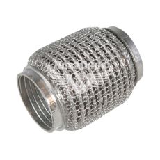 Гофра глушника 60х115мм. 3-х шарова Interlock, кольчуга (Walline) (короткий фланець) (WL 60x115 VW-OE)
