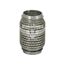 Гофра глушника 50х120мм. 3-х шарова Interlock, кольчуга (Walline) (короткий фланець) (WL 50x120 VW-OE)