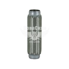 Гофра глушника 50х250мм. 3-х шарова (CarLine) (довгий фланець) (CL  50x250)