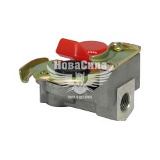 Кран воздушный М16х1,5мм. красн. без клапана (HICO) (ZPN001)