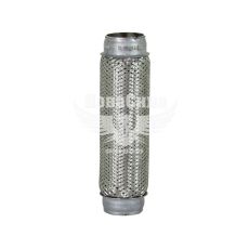 Гофра глушника 50х250мм. 2-х шарова (CarLine) (довгий фланець) (CL 50х250 /2)