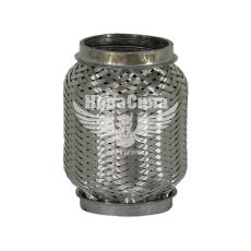 Гофра глушника 60х120мм. 3-х шарова Interlock, (Walline) (короткий фланець) (WL 60х120 VW)