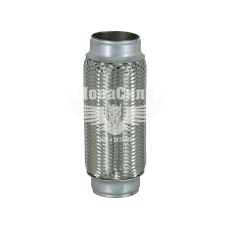 Гофра глушника 55х200мм. 2-х шарова (CarLine) (довгий фланець) (CL 55х200 /2)