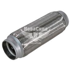 Гофра глушника 60х250мм. 3-х шарова (CarLine) (довгий фланець) (CL  60x250)