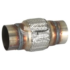 Гофра глушника 60х100/160мм. 3-х шарова (AGK) (довгий фланець) (DB60160)