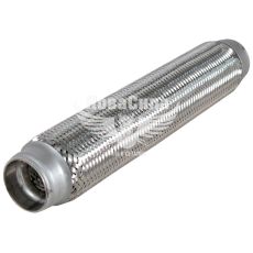 Гофра глушника 45х350мм. 3-х шарова (CarLine) (довгий фланець) (CL 45х350)