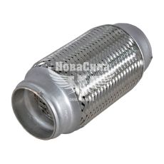 Гофра глушника 50х150мм. 3-х шарова (CarLine) (довгий фланець) (CL 50х150)
