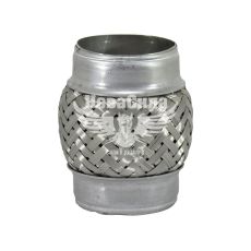 Гофра глушника 60х100мм. 2-х шарова (EuroEx) (довгий фланець) (60X100)