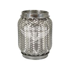 Гофра глушника 64х120мм. 3-х шарова Interlock, (AGK) (короткий фланець) (i64120)