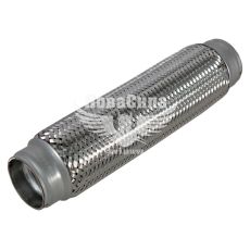 Гофра глушника 45х260мм. 3-х шарова (CarLine) (довгий фланець) (CL 45х260)