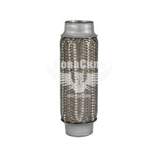 Гофра глушника 45х200мм. 3-х шарова (Shikoo) (довгий фланець) (45х200)