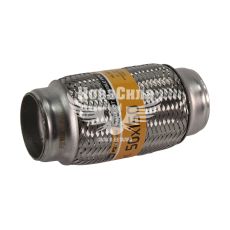 Гофра глушника 50х150мм. 3-х шарова (Walline) (довгий фланець) (WL 50х150)