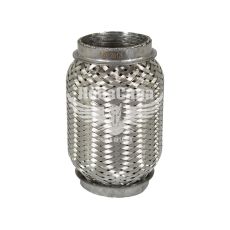 Гофра глушника 50х120мм. 3-х шарова Interlock, (AGK) (короткий фланець) (I50120)