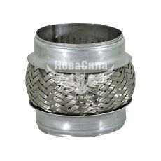 Гофра глушника 90х100мм. 3-х шарова (Walline) (довгий фланець) (90х100 AL)