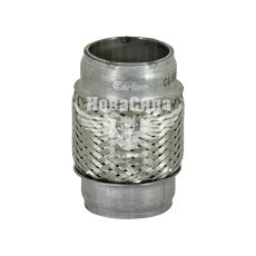 Гофра глушника 50х100мм. 3-х шарова (CarLine) (довгий фланець) (CL  50x100)