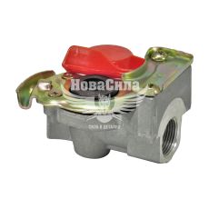 Кран воздушный М16х1,5мм. жолт. с клапаном (HICO) (ZPN006)