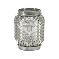 Гофра глушника 60х115мм. 2-х шарова Interlock (EuroEx) (короткий фланець) (60X115)