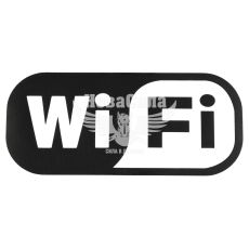 Наклейка з написом Wi Fi 15x7 чорна (62-25)