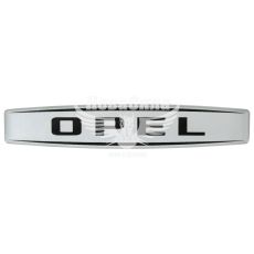 Наклейка з написом Opel (срібне тло) (силікон) 12х2,2 (71-15)