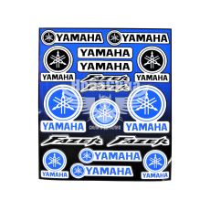 Наклейка (планшет) для мото Yamaha кт.-17шт. 29х24,5 синя (9-87)