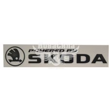 Наклейка з написом SKODA 27х5 чорна (64-26)