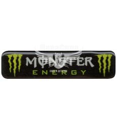 Наклейка з написом Monster (чорне тло) (силікон) 10х2,5 (69-57)