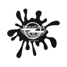 Наклейка Клякса Opel (чорна) 12х11 (105-3)