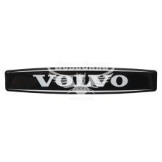 Наклейка з написом Volvo (чорне тло) (силікон) 12х2,2 (69-88)
