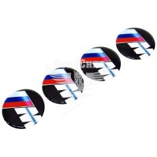Наклейка BMW M на ковпаки (силікон) діам. 5х5 (68-8)