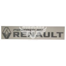 Наклейка з написом RENAULT 27х5 срібна (64-24)