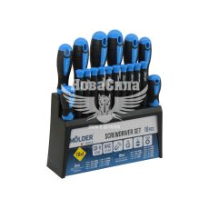 Викрутка (набір) (Molder Tools) кт. 18шт. -/+ (MT32218)
