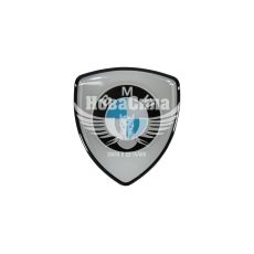 Наклейка логотип BMW в формі щита (силікон) 6х5,3 (77-18)