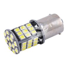 Лампочка 1-но конт. груша біла LED SMD 12V 48-діодів S25 BA15s CANbus (Solar) (к-т.-2шт.) (SL1389)