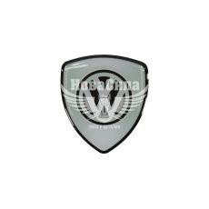 Наклейка логотип Volkswagen в формі щита (силікон) 6х5,3 (77-3)
