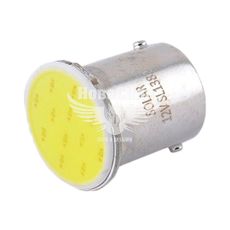 Лампочка 1-но конт. груша біла LED COB 12V 1-діод G18.5 BA15s (Solar) (к-т.-2шт.) (SL1382)