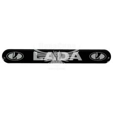 Наклейка з написом LADA (чорне тло) (силікон) 14х1,8 (69-73)