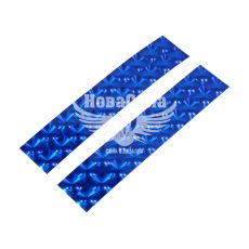 Наклейка відблиск (дворядна) (синя) 24,5-4,8см. (66-7)